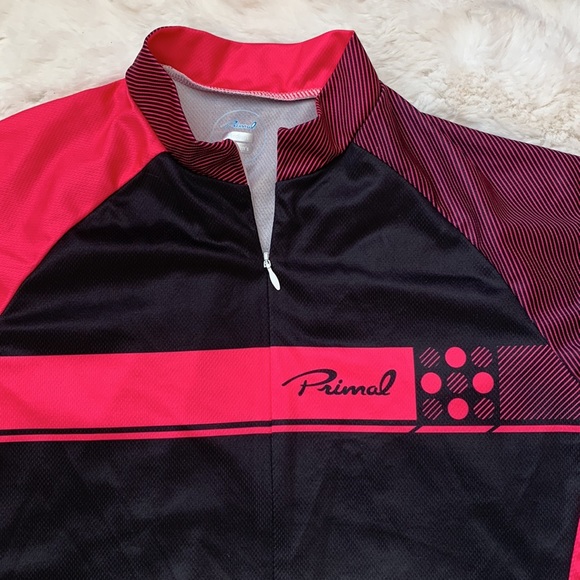 Bike/cycling top, black/hot pink, by Primal, size M - Picture 2 of 8